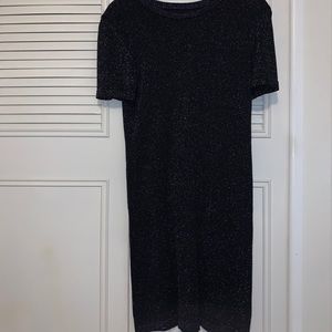 Sparkly black sweater dress